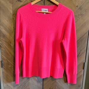 Women's Pink j crew cashmere classic fit sweater